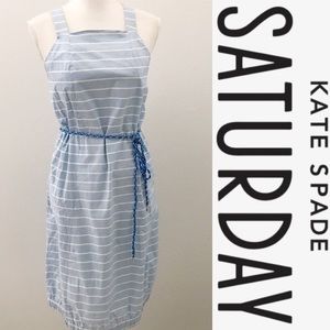 Kate Spade Saturday striped rope belted dress